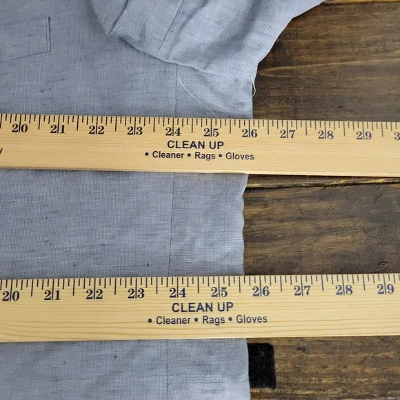 Perry Ellis Men's Sport Coat Blazer Two Button Light Blue Linen Blend‎ 50L
